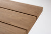 Cala Teak Pedestal Dining Table Front View 5