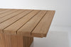 Cala Teak Pedestal Dining Table Front View 7
