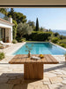Cala Teak Pedestal Dining Table Outdoor View 4
