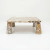 Calacatta Gold Marble Coffee Table Front View 1