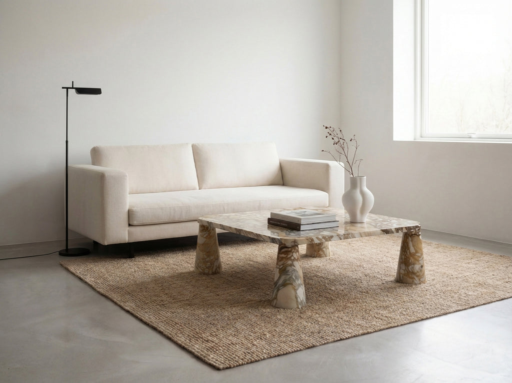 Calacatta Gold Marble Coffee Table Indoor View 1