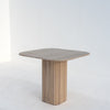 Calista Travertine Dining Table Perspective View 1