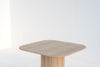 Calista Travertine Dining Table Perspective View 4