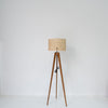 Cape Rattan Shade_Floor Lamp Front Perspective View 2
