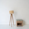 Cape Rattan Shade Floor Lamp Perspective View 1