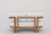 Capri Teak 2 Seater Sofa Rear View 4