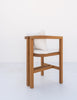 Capri Teak Bar Chair Back view