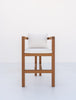 Capri Teak Bar Chair Front view