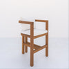 Capri Teak Bar Chair Side view 3