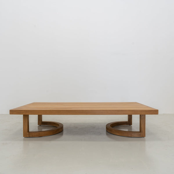 Capri Teak Coffee Table Front View 1