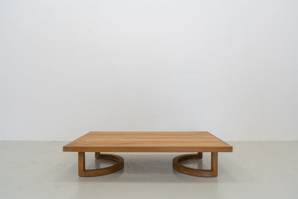 Capri Teak Coffee Table Front View 2