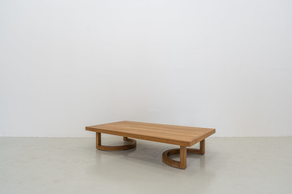 Capri Teak Coffee Table Perspective View 1