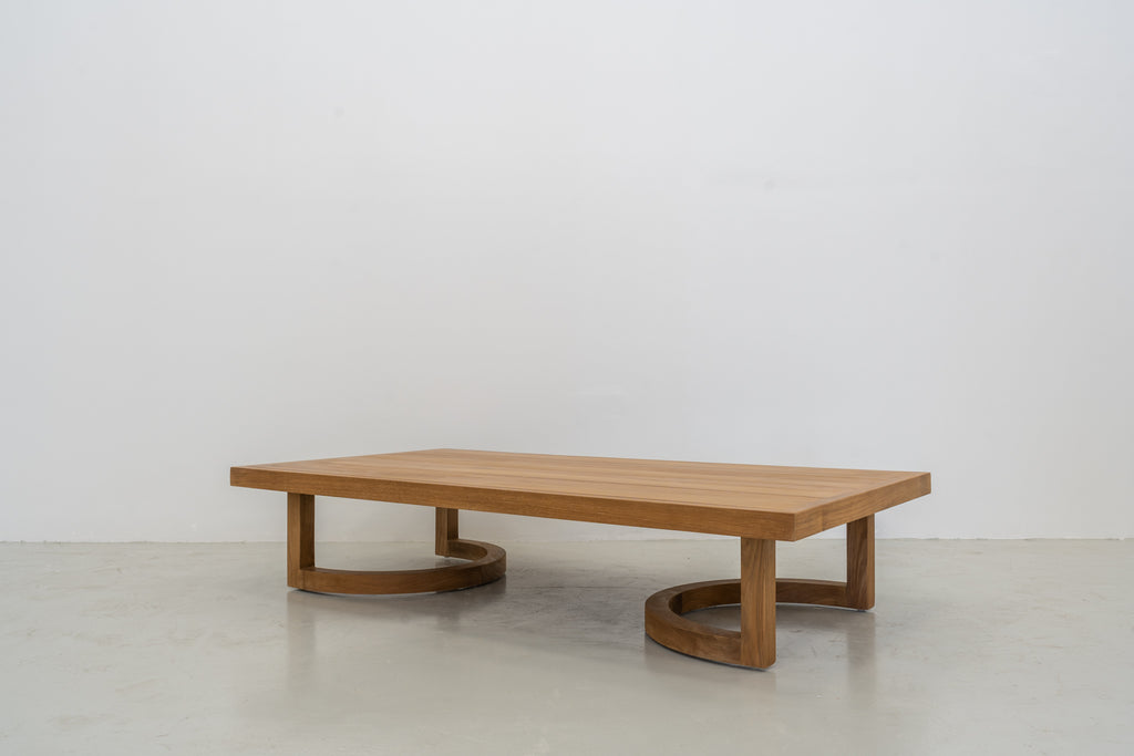 Capri Teak Coffee Table Perspective View 3