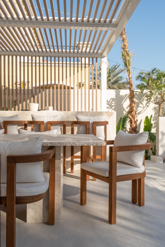 Capri Teak Dining Chairs Customer Home 2