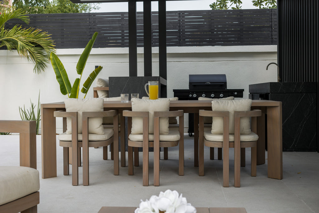 Capri Teak Dining Chairs Customer Home 4