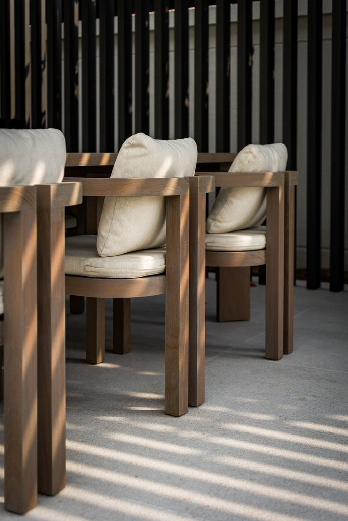 Capri Teak Dining Chairs Customer Home