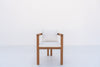 Capri Teak Dining Chairs Front view