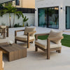 Capri Teak Single Seater Sofa