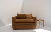 Carmel Linen Lounge Chair Front view 3