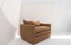 Carmel Linen Lounge Chair Side view 3