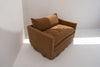 Carmel Linen Lounge Chair Side view 4