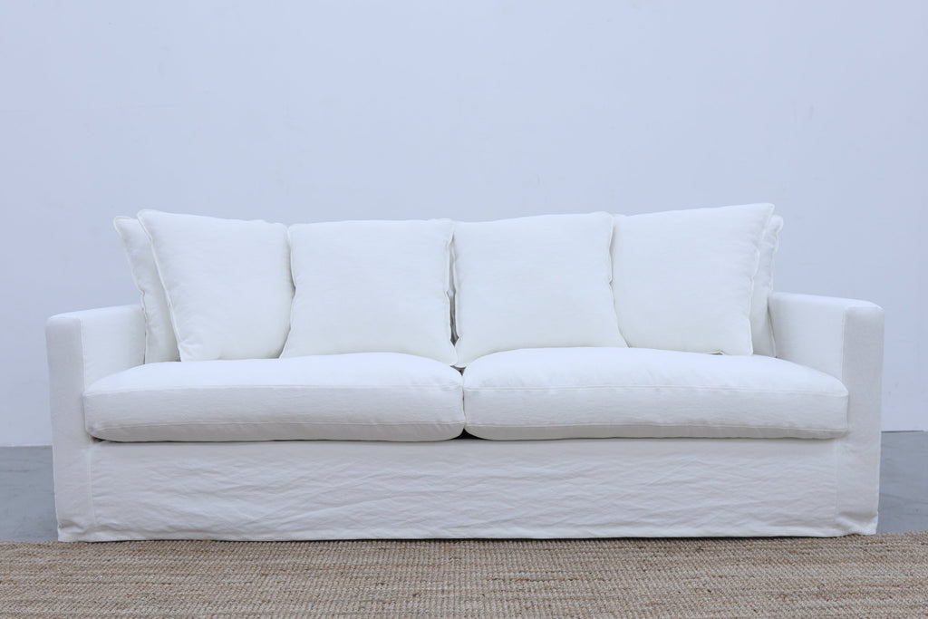 Caroline Slipcovered Linen Sofa