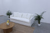 Caroline Slipcovered Linen Sofa Side view
