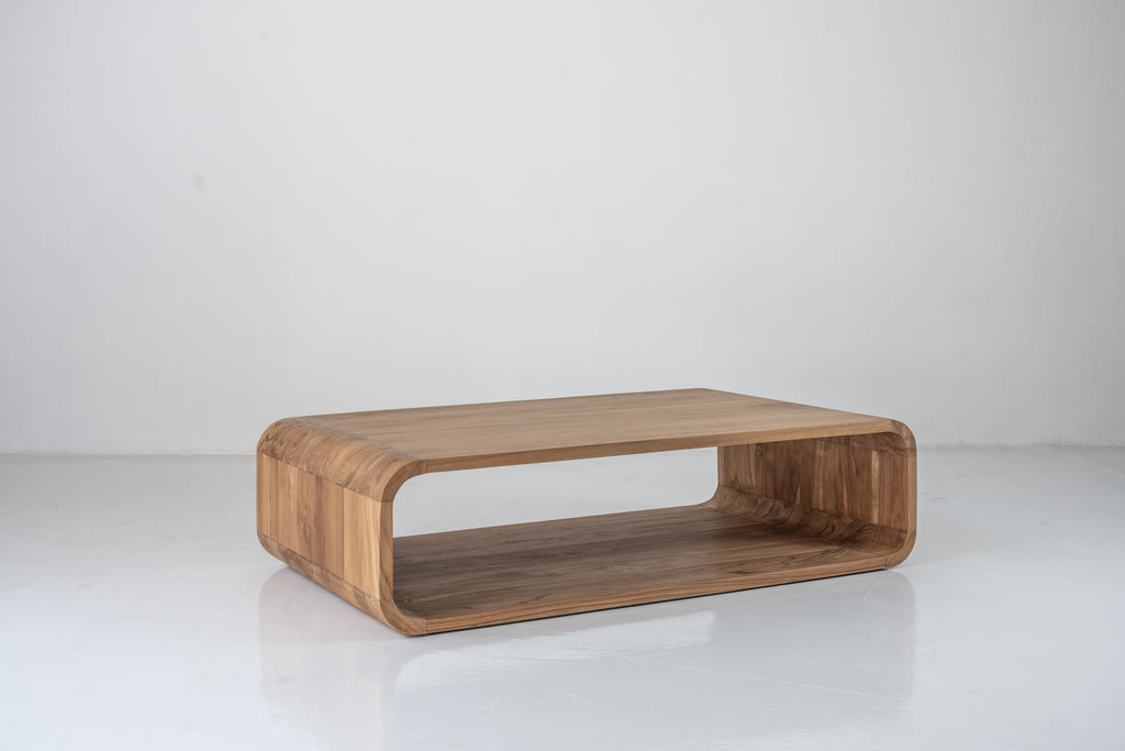 Caspian Teak Coffee Table Perspective View 2