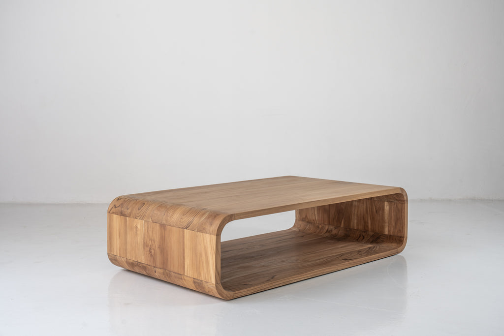 Caspian Teak Coffee Table Perspective View 3