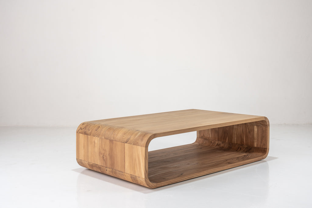 Caspian Teak Coffee Table Perspective View 5