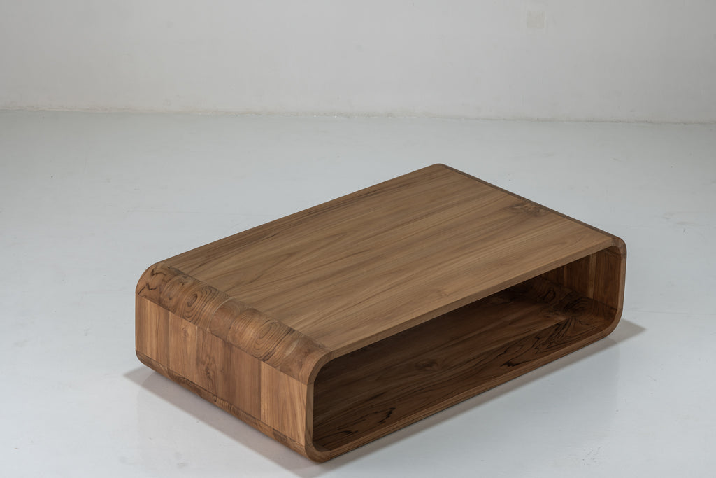Caspian Teak Coffee Table Perspective View 8