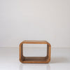 Caspian Teak Side Table Front Perspective View 2