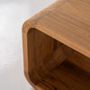 Caspian Teak Side Table Front Perspective View 7