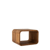 Caspian Teak Side Table White Background View