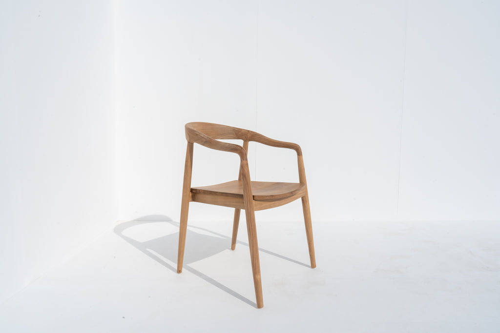 Chester Teak Dining Chair Side view 3