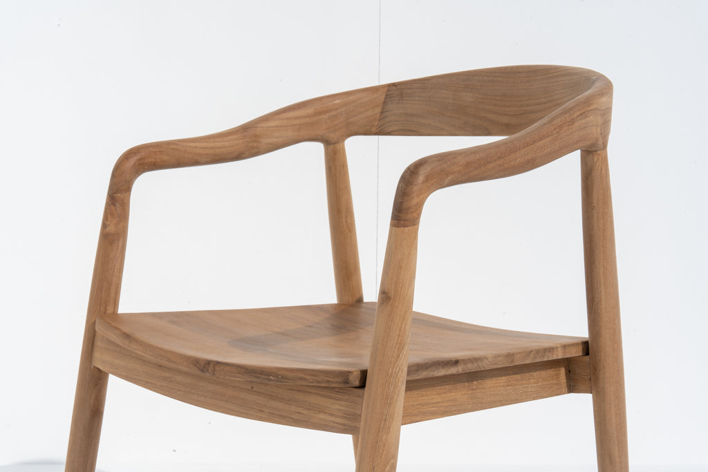 Chester Teak Dining Chair Side view 7