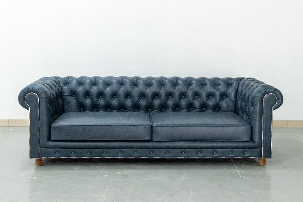 Chesterfield Leather Sofa 3 Seater