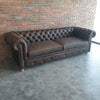 Chesterfield Leather Sofa 3 Seater Front view