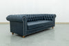 Chesterfield Leather Sofa 3 Seater Side view
