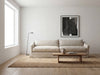 Classic Linen Skirted 3 Seater Sofa Indoor Perspective View 7