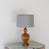 Classic Turned Wood Table Lamp Perspective View 1
