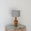 Classic Turned Wood Table Lamp Perspective View 2