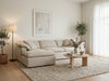 Cloud Linen and Feather Sofa (Left Chaise) Indoor Perspective View 1