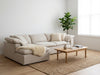 Cloud Linen and Feather Sofa (Left Chaise) Indoor Perspective View 2