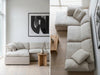 Cloud Linen and Feather Sofa (Left Chaise) Indoor Perspective View 3