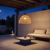 Coast_Bell Rattan Pendant Light Perspective Night View