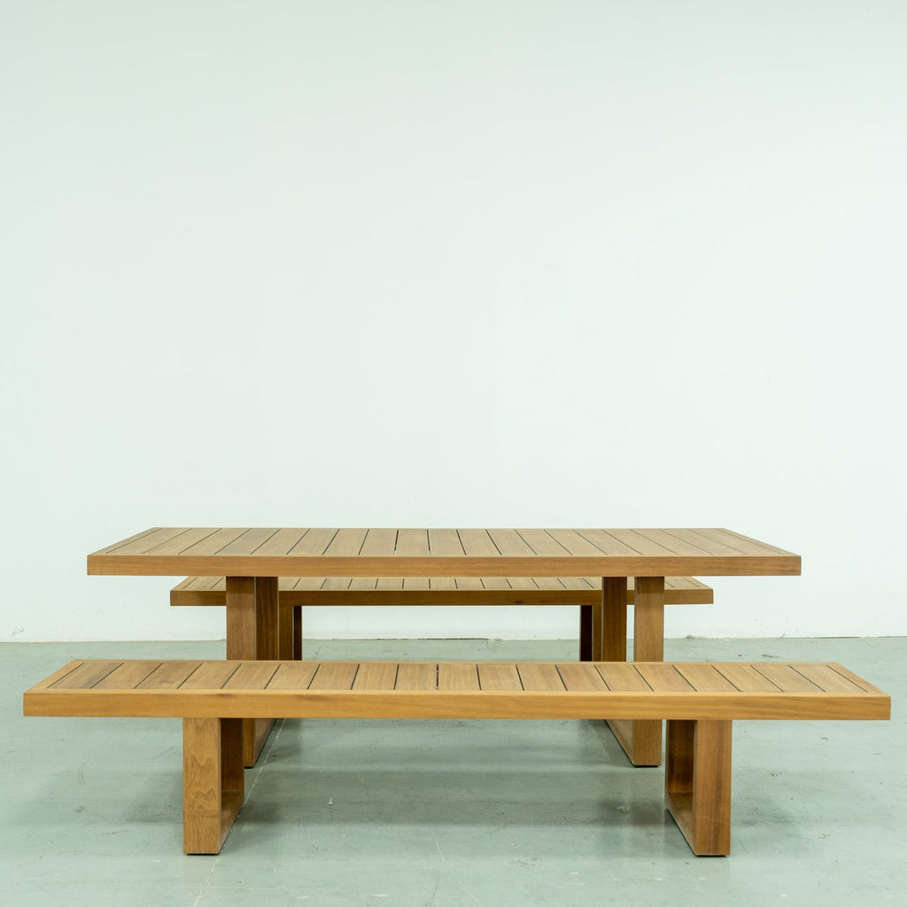 Coastal Teak Outdoor Bench