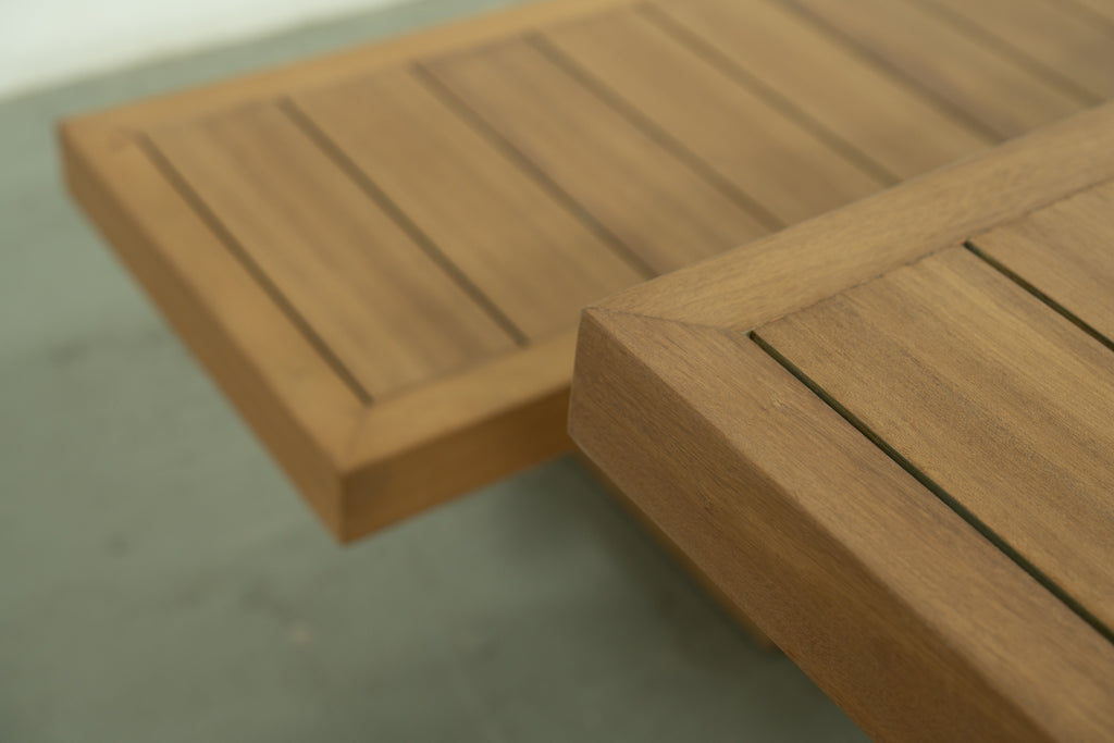 Coastal Teak Outdoor Bench