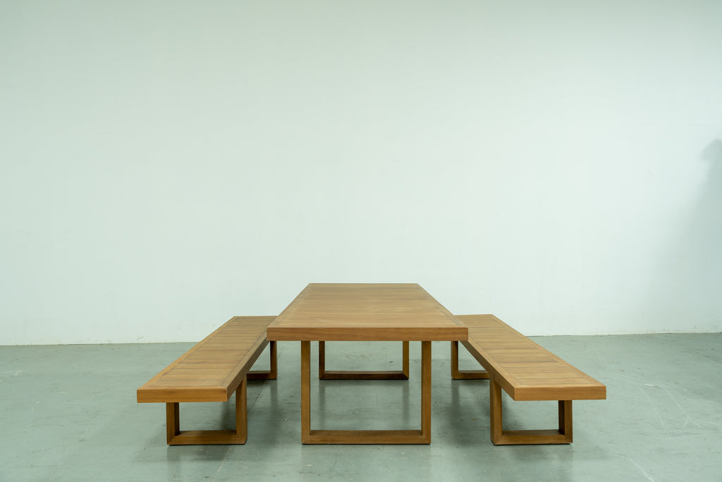 Coastal Teak Outdoor Bench