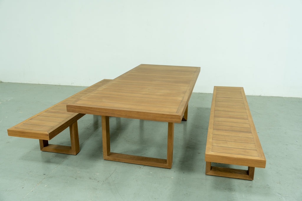 Coastal Teak Outdoor Bench